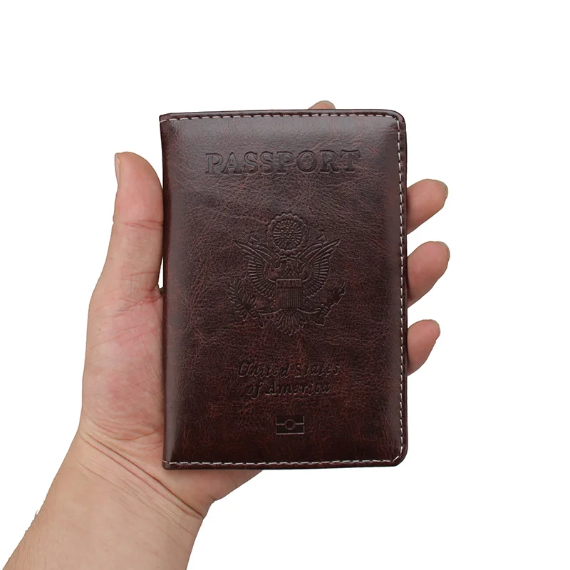 Чехол для паспорта из искусственной кожи путешествий США чехол удостоверения