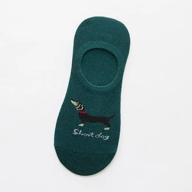 Носки милые повседневные с животными 5 пар арбуз Такса Бигль Лев ферма бультерьер