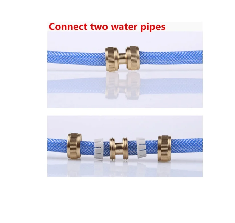 2 шт./компл. DN15 1/2 ''threaded медный садовый шланг разъем для подключения к садовый водопровод в быстроное соединение для полива Системы