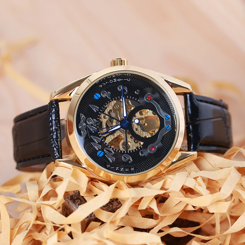 Часы наручные Winner Мужские механические брендовые автоматические спортивные