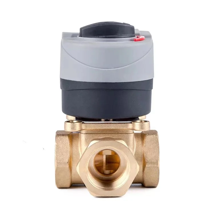 Электрический клапан 220 В трехходовой может быть вручную и автоматически