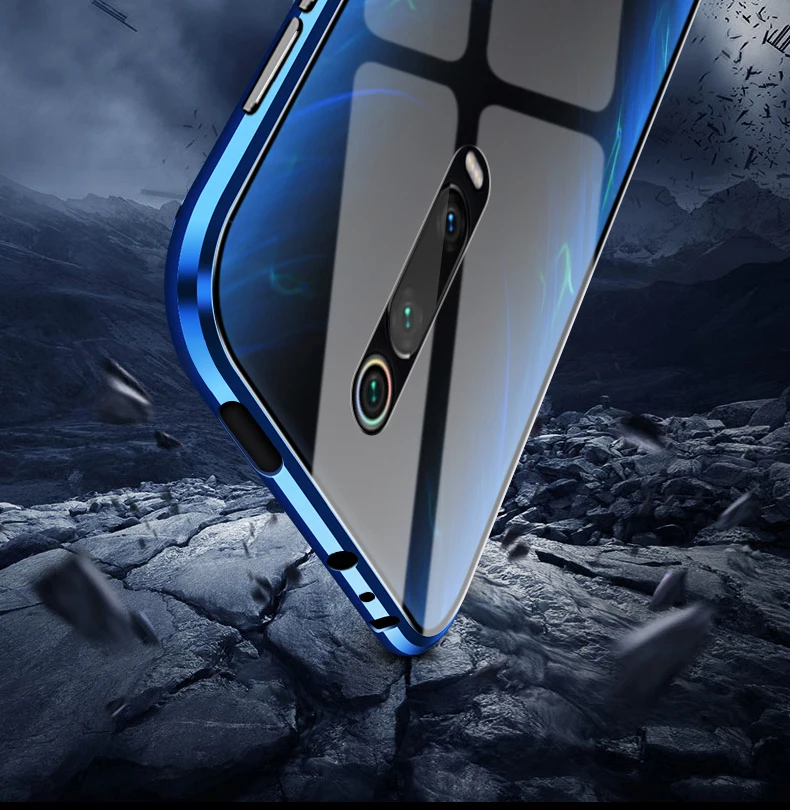 Чехол redmi k20 pro с магнитной автоматической адсорбцией для Xiaomi Mi 9t redmi K20, задняя крышка из закаленного стекла, полностью завернутый чехол