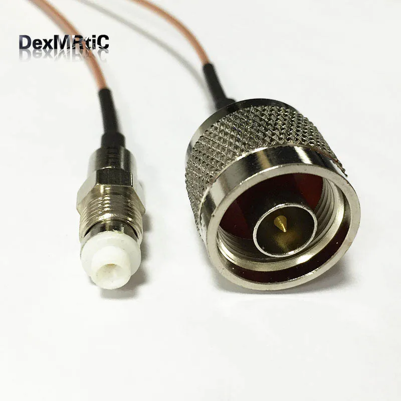 НОВЫЙ N Штекерный переключатель FME гнездовой разъем RF коаксиальный кабель RG178