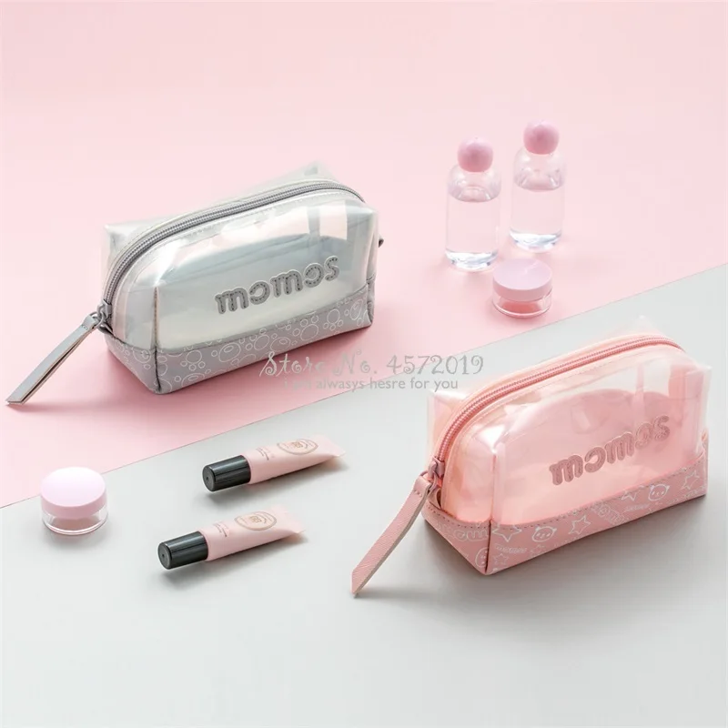 Модная Портативная сумка для макияжа прозрачный дизайн чехол ручной клади