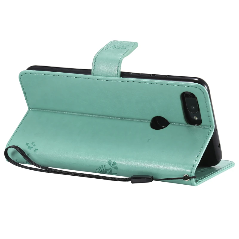 Милый кожаный чехол бумажник с кошкой под деревом мягкий силиконовый для