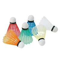 12pcsset colorful shuttlecock portable plastic training badminton ball outdoor sports activities supplies