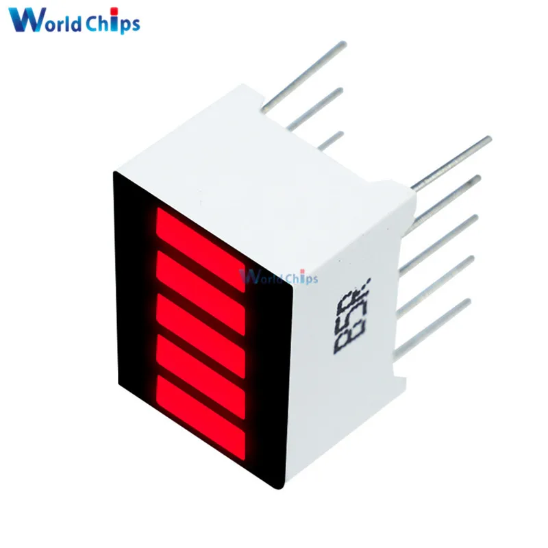 2 шт. Diy электронная плата PCB 5 сегментов Красный цвет 1 цифра дисплей светодиодной