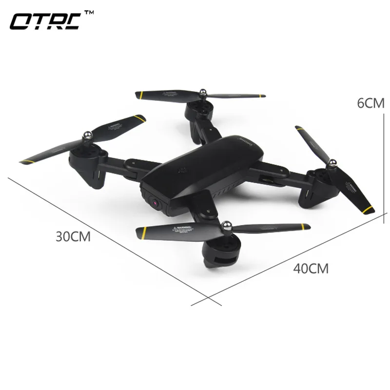 Дрон OTRC d107 RC d107HW складной мини Квадрокоптер для селфи с Wi Fi камерой 0 3 Мп или 2