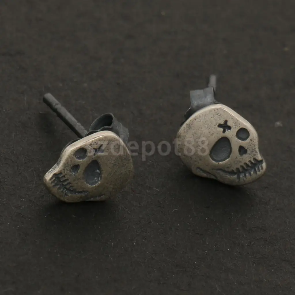 Серьги гвоздики в виде черепа|fashion stud earrings|stud earringsearrings fashion |