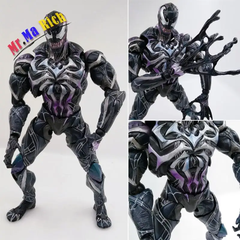 26 см Человек-паук Venom фигурку ПВХ аниме Мститель фигурка игрушка кукла модель