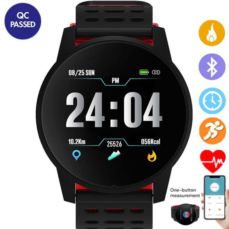Спортивные Смарт часы для мужчин и женщин монитор сердечного ритма