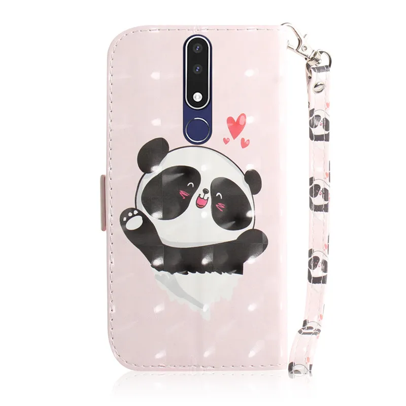 Чехол книжка Etui для телефона Nokia 1 3 5 plus 2 4 6 7 8 X7 X6 9 Pureview с 3D кошкой