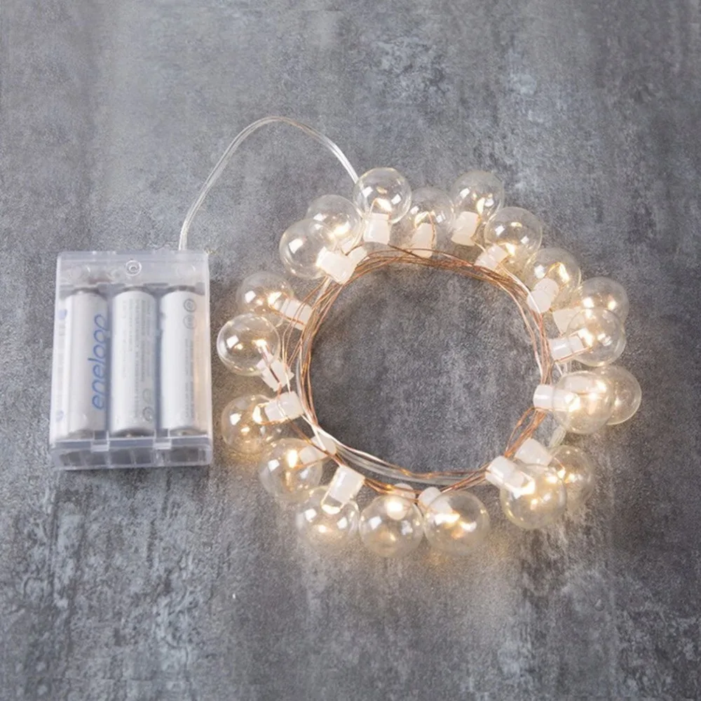 2 м 20LED свет шнура Открытый сказочных огней лампы гирлянда сад Главная Свадебная