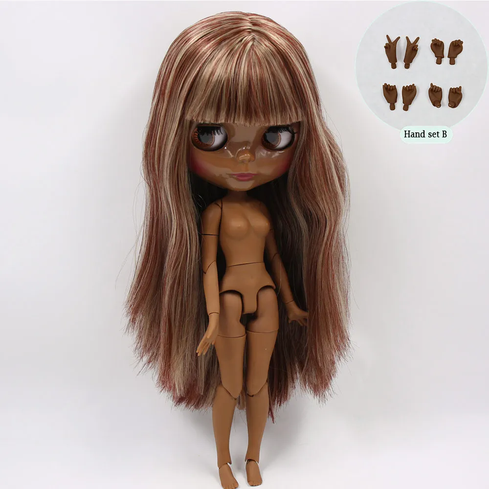 B doll with hand AB Ледяная Обнаженная кукла Blyth No. BL9031/0362 семена красных цветов блонд волос 1/6 bjd, пульлип, licca, jerryberry - Цвет: B doll with hand AB