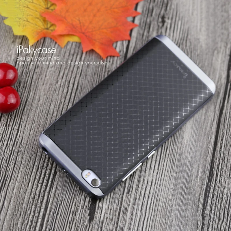 iPaky Brand For Xiaomi Mi6 Case Mi5 Armor Hybrid Soft Silicone Phone Back Cover PC Frame Mi5c Mi 5 5c 6 Pro Prime |