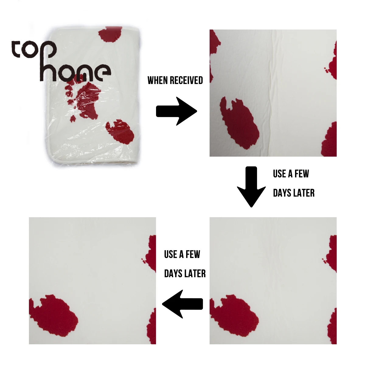 Tophome спящий Лисий цветок Коврик для Двери Входной коврик Забавный дома и офиса