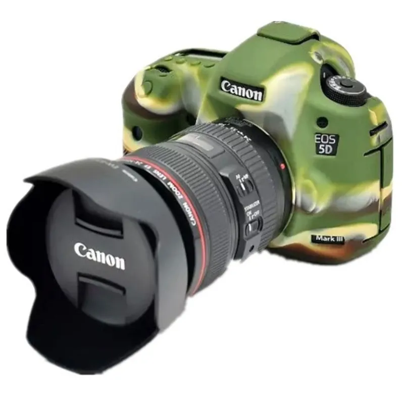 Мягкий силиконовый Камера сумка для Canon EOS 5D Mark III 5DS 5DR резиновая Камера случае Водонепроницаемый Крышка для SLR DSLR камера