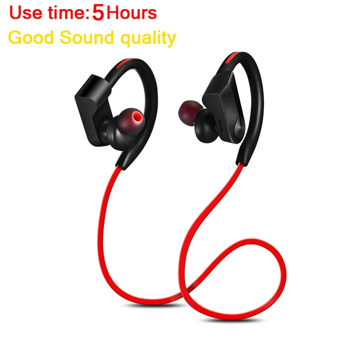 red CBAOOO Bluetooth наушники спортивные бас беспроводная гарнитура с микрофоном стерео Bluetooth наушники для iphone телефона - Цвет: red