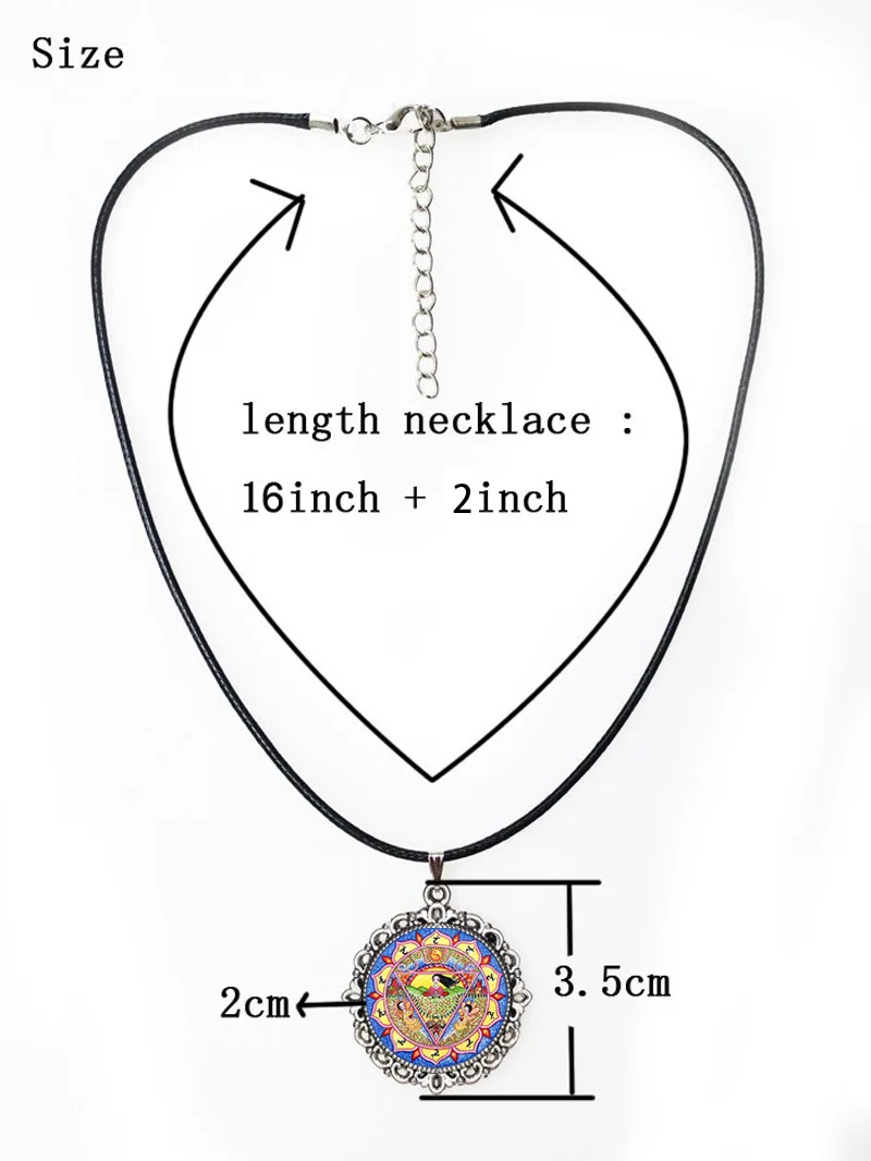 3 я чакра чокер ожерелье мандала подвеска в виде воротника лотоса Инь украшения