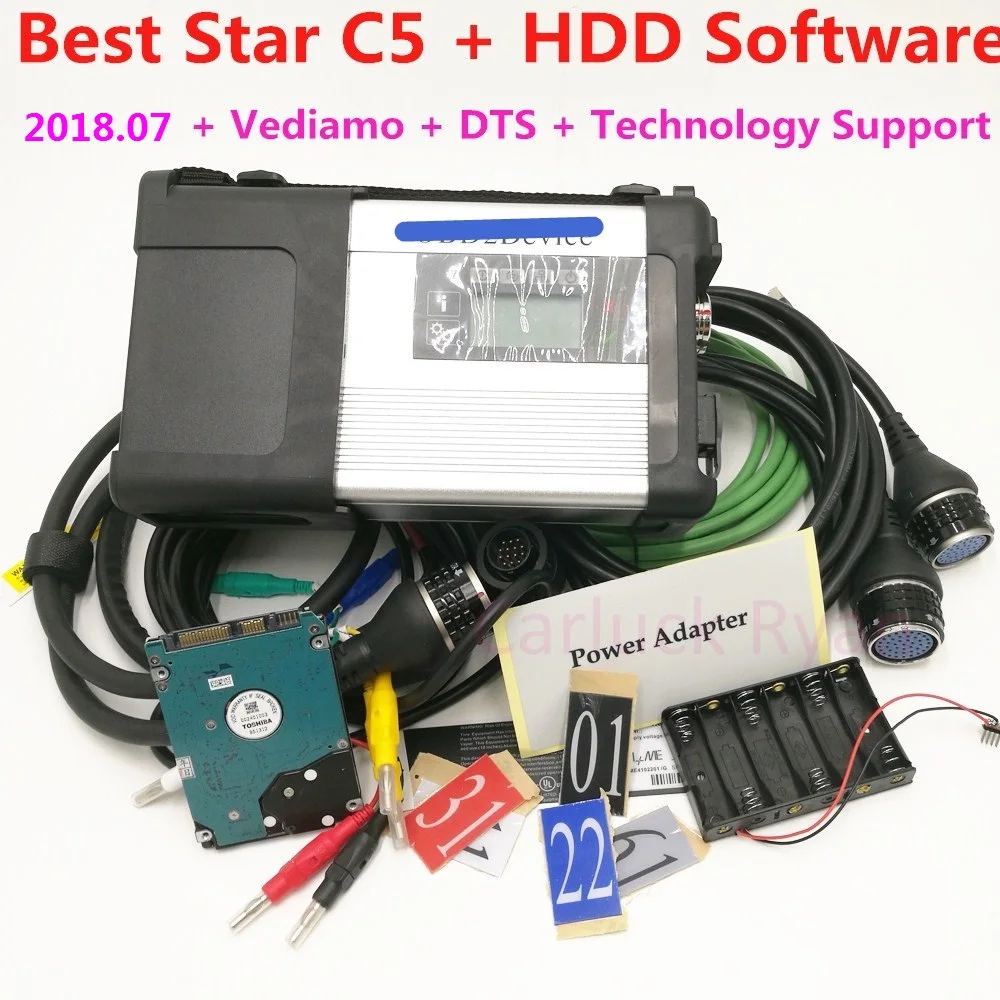Супер чип Mb Star C5 с новым программным обеспечением HDD,09 Vediamo DTS X200T диагностический ноутбук Лучший MB SD Подключение C5 Готовая работа