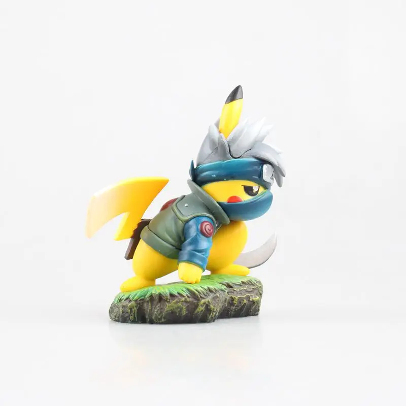 Аниме Пикачу как Наруто Какаши Симпатичные ПВХ фигурку Модель игрушечные