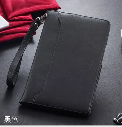 Чехол для планшета huawei MediaPad T3 8,0 KOB-L09 W09, защитный смарт-чехол Honor Play Pad 2, 8,0 дюйма, чехлы с бесплатной стеклянной пленкой - Цвет: Черный