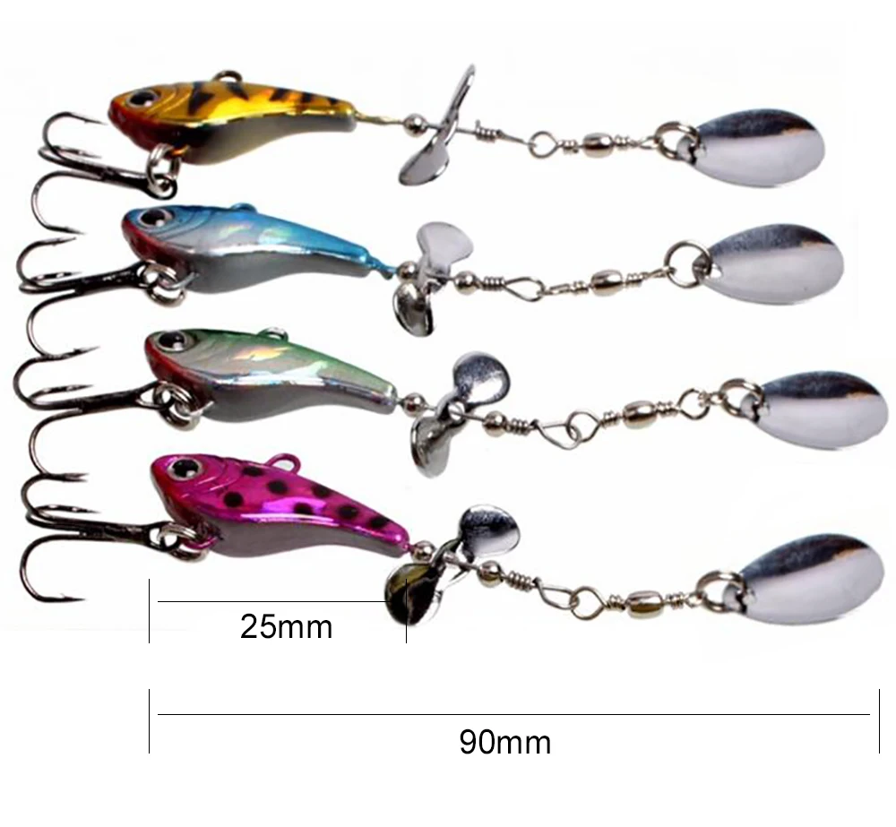 Peche 1 шт. Спиннер рыболовные приманки свинцовые воблеры и крутящиеся блесток