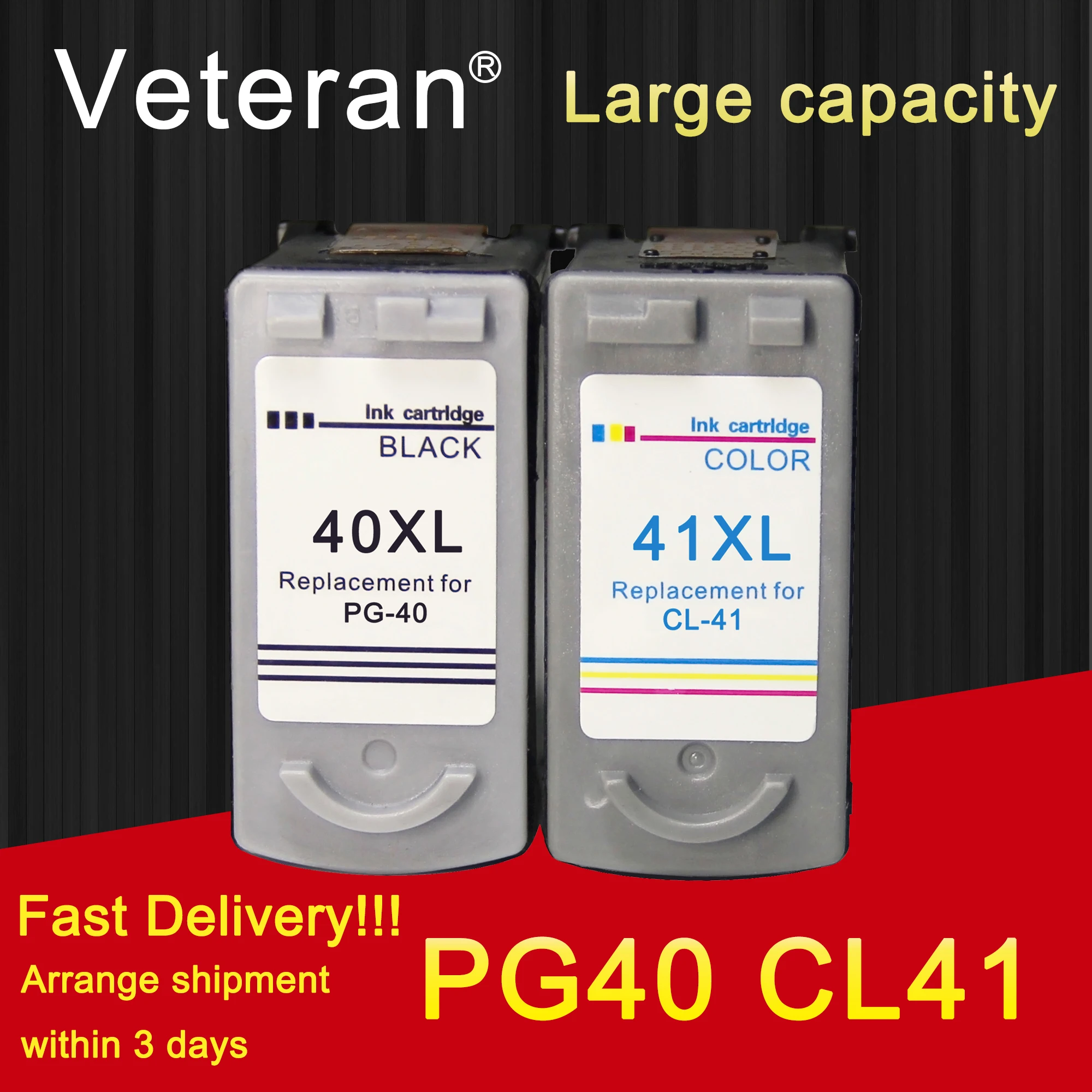 Ветеран PG40 CL41 картриджи сменный для Canon PG 40 CL 41 чернильный картридж для iP1600 IP1700 IP1800 MP140 MP450 MP470 принтер