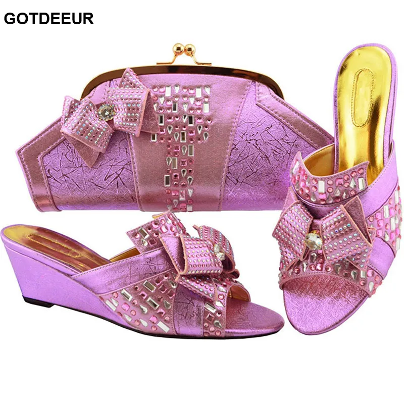 Женские свадебные туфли и сумочка в африканском стиле высокого качества