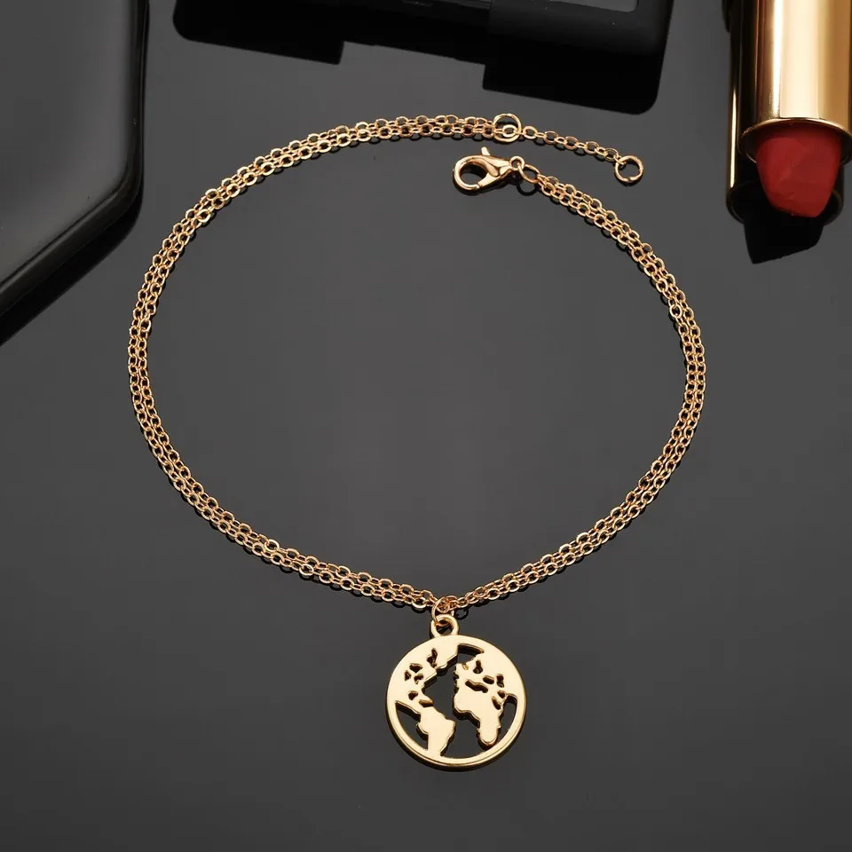 Новинка богемский золотой браслет на щиколотке Женский Летний Пляжный