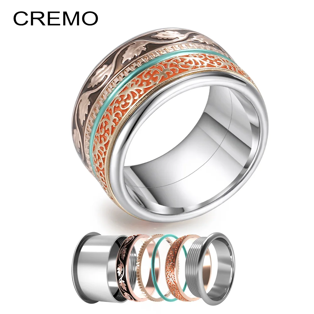 Кольца Cremo в стиле бохо женские роскошные свадебные ювелирные украшения из