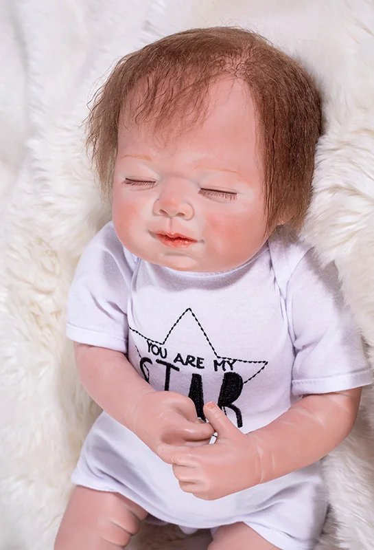 Новая мода 55 см детские куклы для новорожденных Реалистичная кукла мягкие