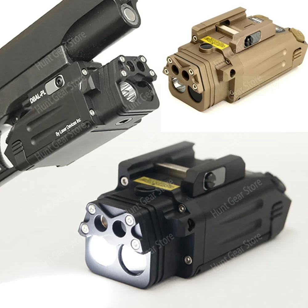 DBAL-PL Tactical IR Laser Light Combo Strobe Light LED Gun Tac Flashlight With Red Laser NV Illuminator