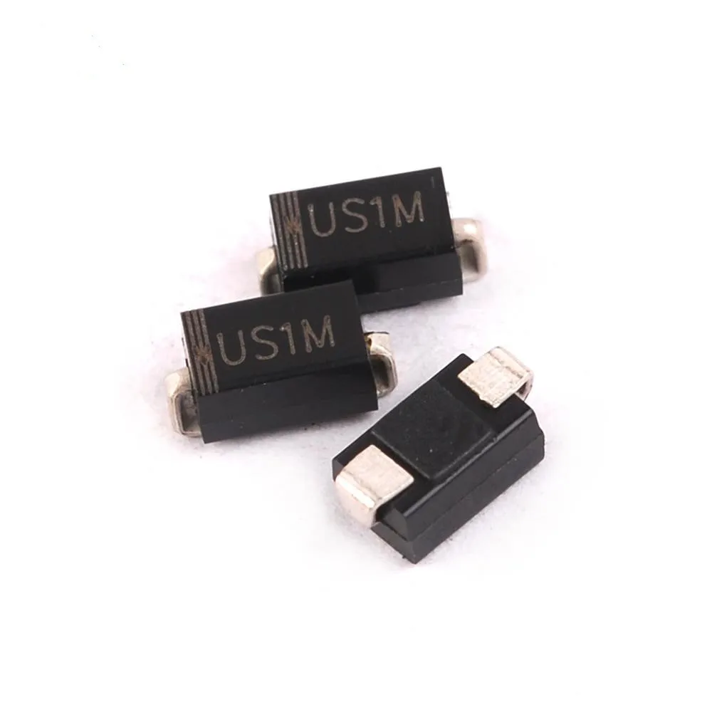 100 шт. SMD US1M UF4007 1A/1000V SMA диодный выпрямитель с быстрой восстановлением|diode rectifier|fast