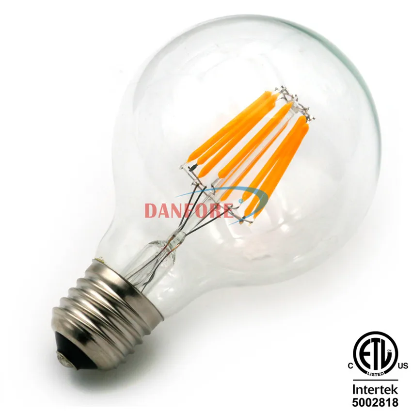 10 шт./лот Бесплатная G30 G95 220 В 110 E26 E27 g95 светодиодные лампы e27 5 Вт 8 Led Эдисон Ретро