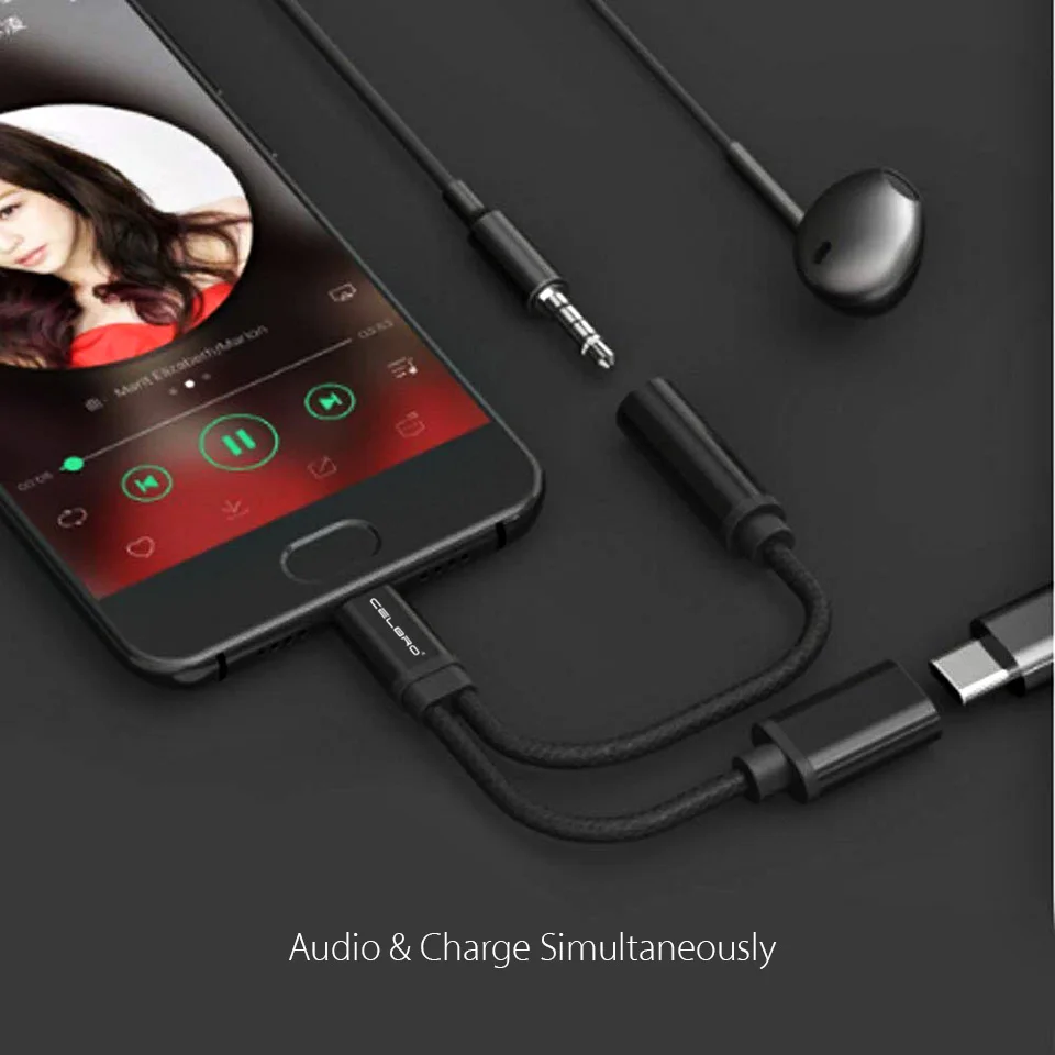 USB Тип C На 3 5 мм Aux Аудио Кабель Разъем для наушников Адаптер 2 в 1 Usb-C Huawei P30 Mate 30 Pro Lite