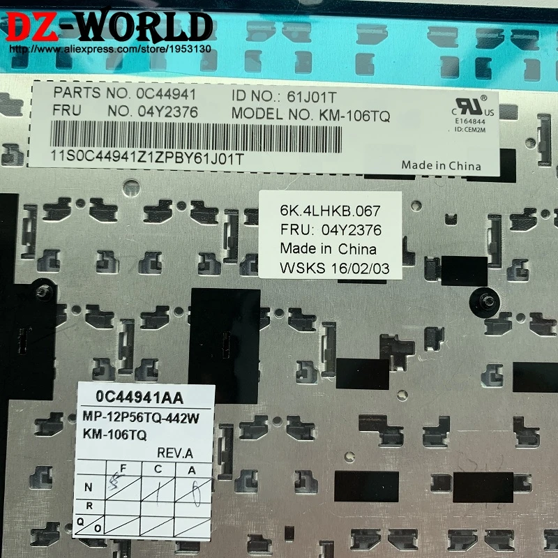 Новинка/Оригинальная клавиатура TR для Lenovo Thinkpad P50S T560 W540 T540P W541 T550 W550S L540 L560 Турция