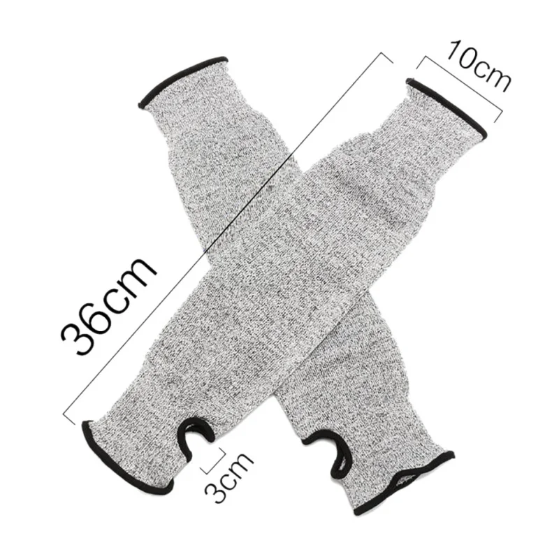 Thumb wrist buckle Gray Safety Cut Heat Resistant Arm Sleeves Protection Guard Armband | Спорт и развлечения