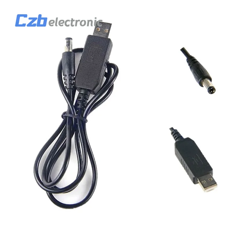 USB DC 5 в к DC 9 В DC 5 в к DC 12 В повышающий кабель Модуль преобразователя 2,1x5,5 мм Штекерный разъем