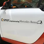 Наклейки на автомобиль с надписью наклейка с логотипом на автомобиль, Цветочные наклейки на автомобиль, декоративные наклейки smart fortwo 450 451 453, Стайлинг автомобиля