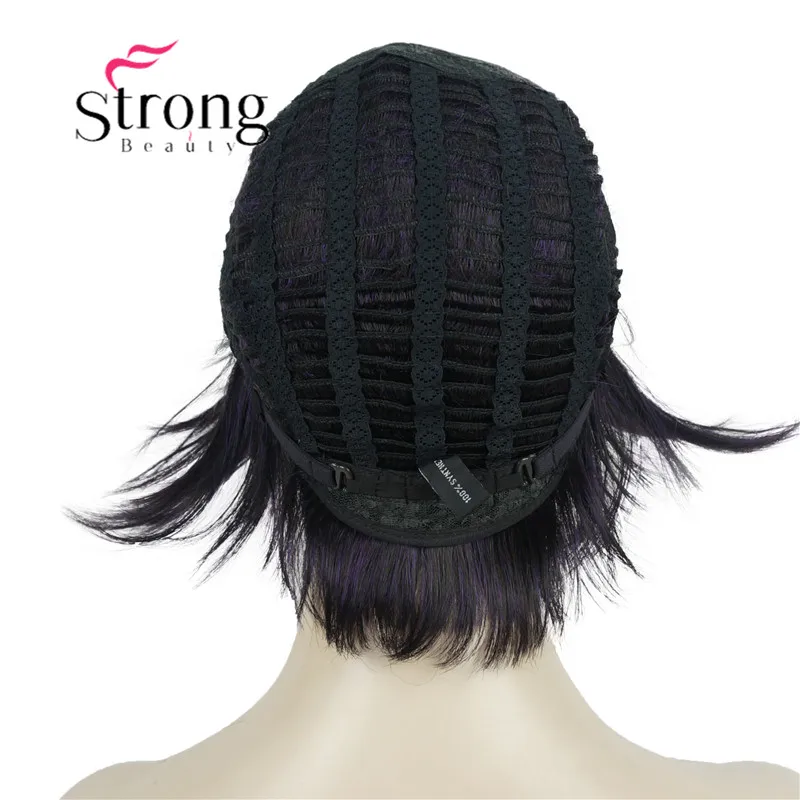 StrongBeauty короткий слоистый блондин Толстый Пушистый полный синтетический парик Тепло ОК