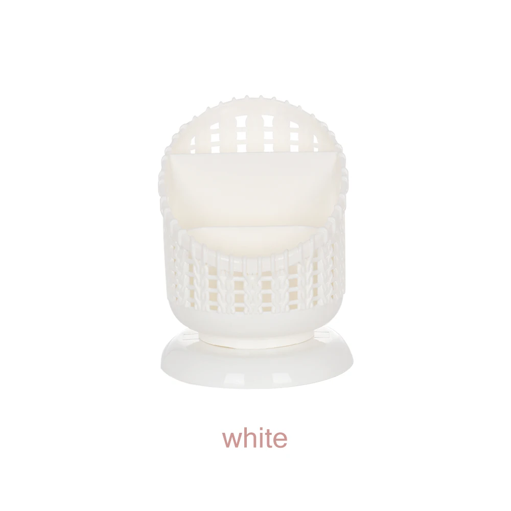style 1 white 1 шт. Многофункциональный цилиндрический полый держатель для карандашей круглый контейнер для кистей для макияжа настольная корзина для хранения креативный Настольный горшок - Цвет: style 1 white