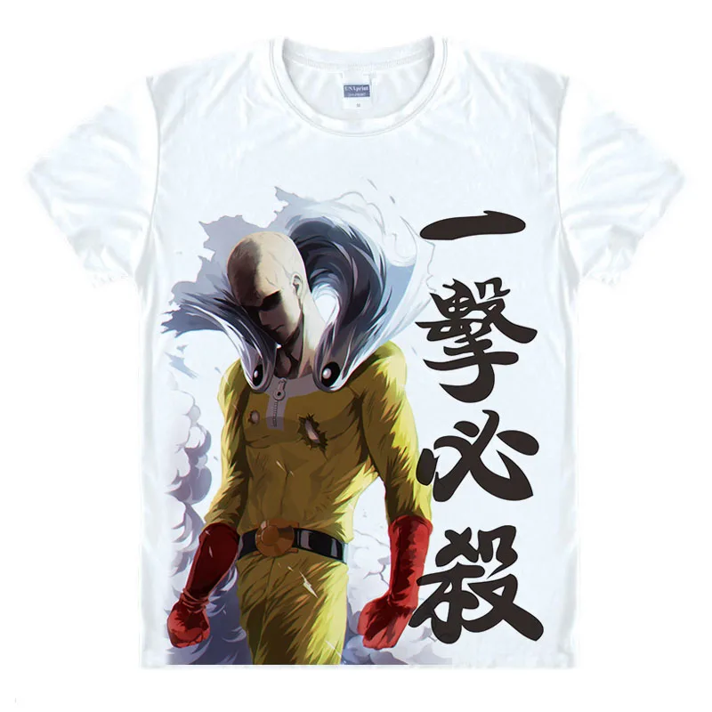 Аниме Футболка one punch man Man Hero Saitama Oppai One Punch MAN Genos brother футболка новая модная