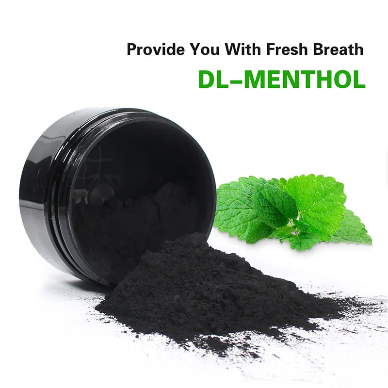 Отбеливание зубов порошок дыма кофе чай пятна удалить активированный уголь