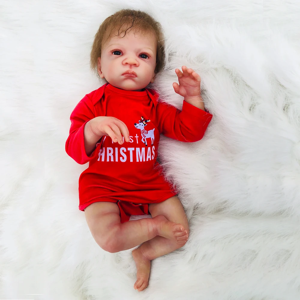 50 см художественный бутик детские силиконовые куклы реалистичные Одежда для