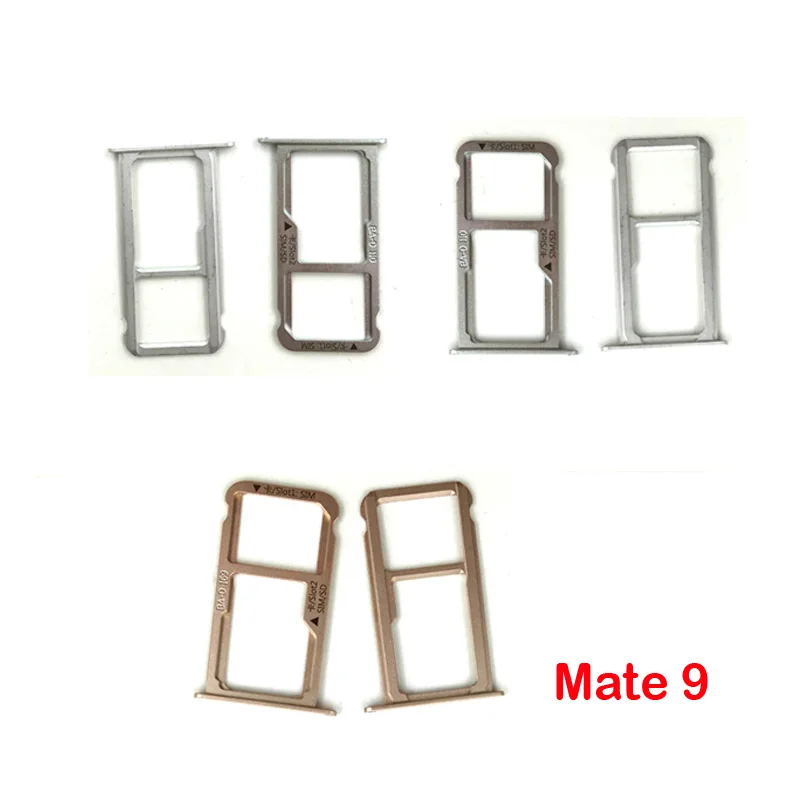5 шт/лот Замена нано sim-карты Sim лоток + Micro SD Держатель карты адаптер для Huawei mate 9/mate 9