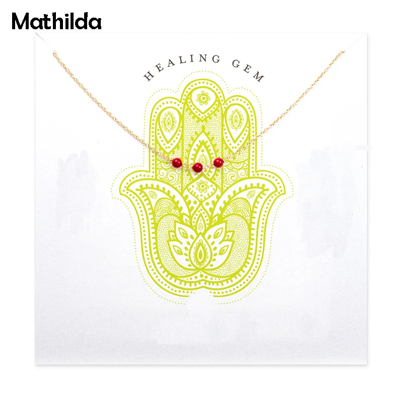 Ожерелье с тройной подвеской из красного кораллового камня ожерелье золотого