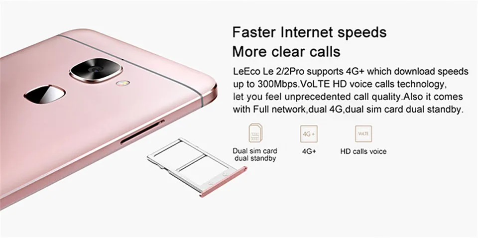 Глобальная версия Letv LeEco Le 2X526X520 4G LTE смартфон 5 &quotSnapdragon 652 Octa Core 3 Гб ram 32 ГБ/64 rom 3000