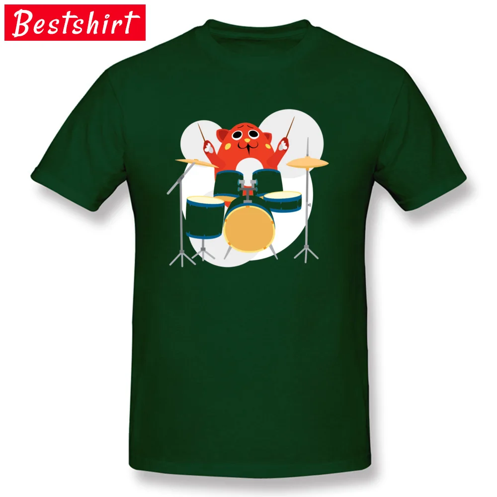 Men's 3D Printed O-Neck Nyango Star Mascot Drummer Funny T-Shirt - Rock, Jazz, and Music inspired Brand featuring Michael Jackson and Justin Bieber image 4