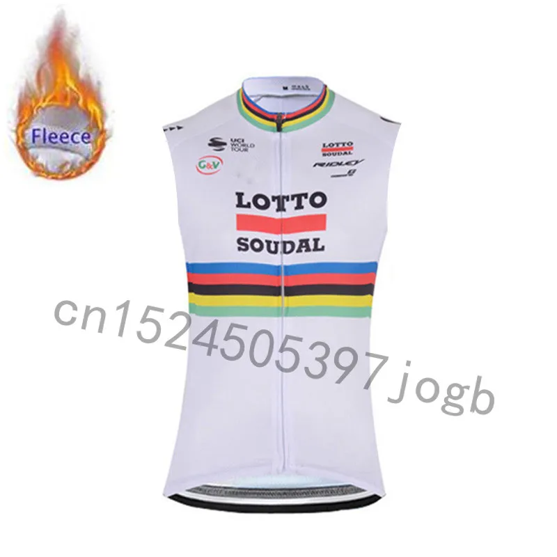 Зимний термальный жилет для велоспорта теплый флисовый без рукавов/lotto одежда